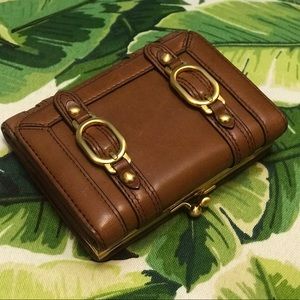 ♦️Cole Haan - Double Gold Buckle Wallet♦️